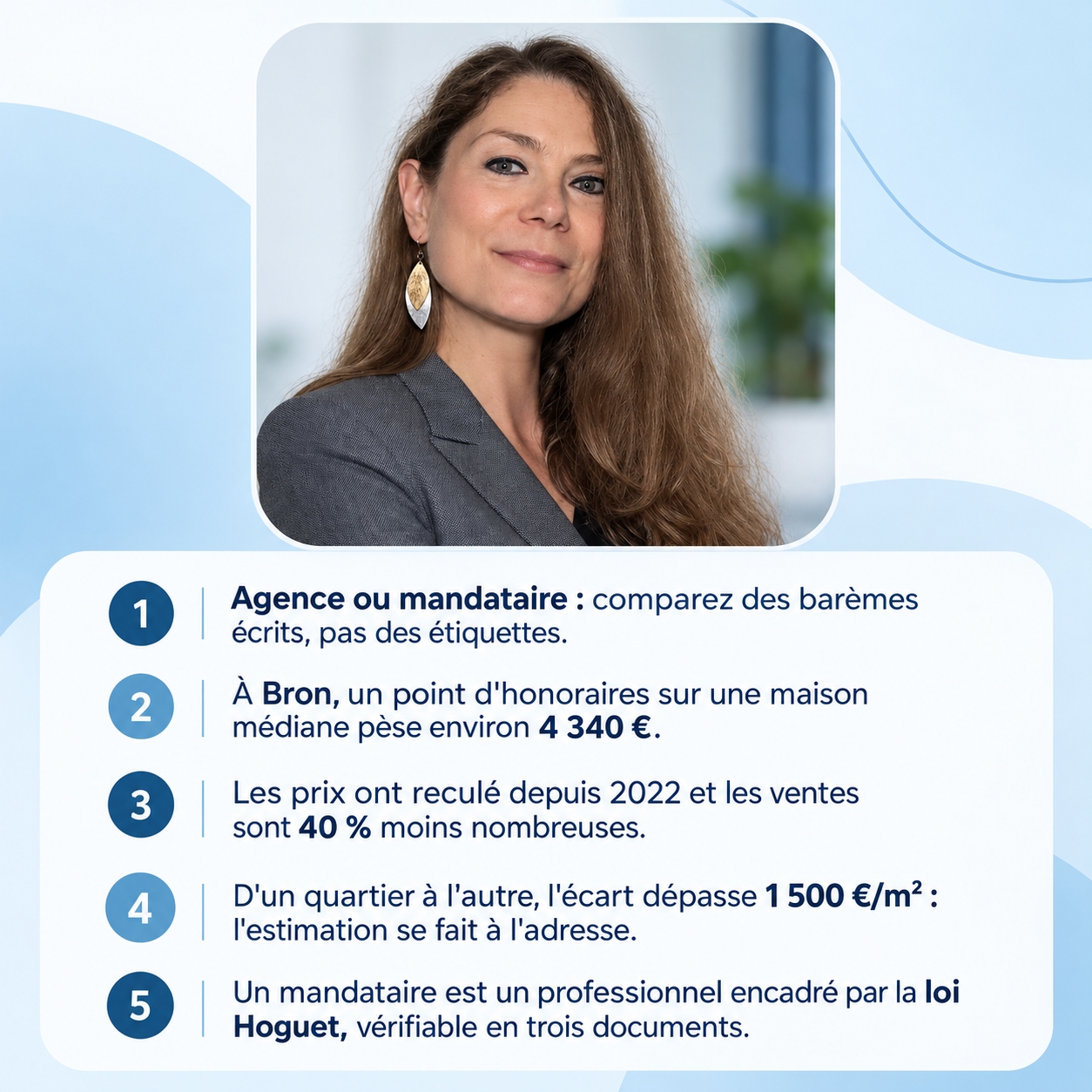 Infographie : mandataire ou agence immobilière à Bron, l'essentiel